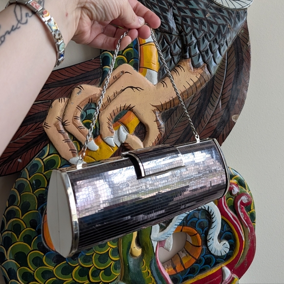 Lancaster Handbags - Vintage Lancaster Metal Clutch